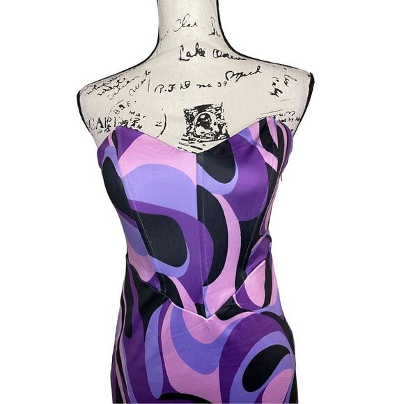 Princess Polly Bowies purple mini dress, Size 8 - Picture 4 of 5